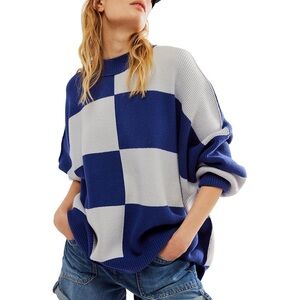 Free People Checker Easy Street Tunic Pullover
Sweater S Blueprint Combo